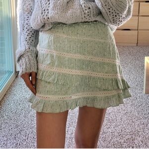 Loveshackfancy mini skirt